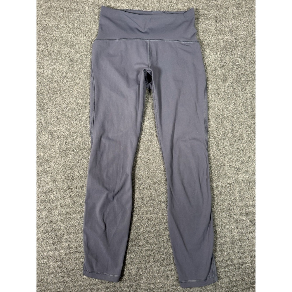Lululemon Leggings Womens 6 Blue Train Times High Rise Yoga Gym Running 25" EUC